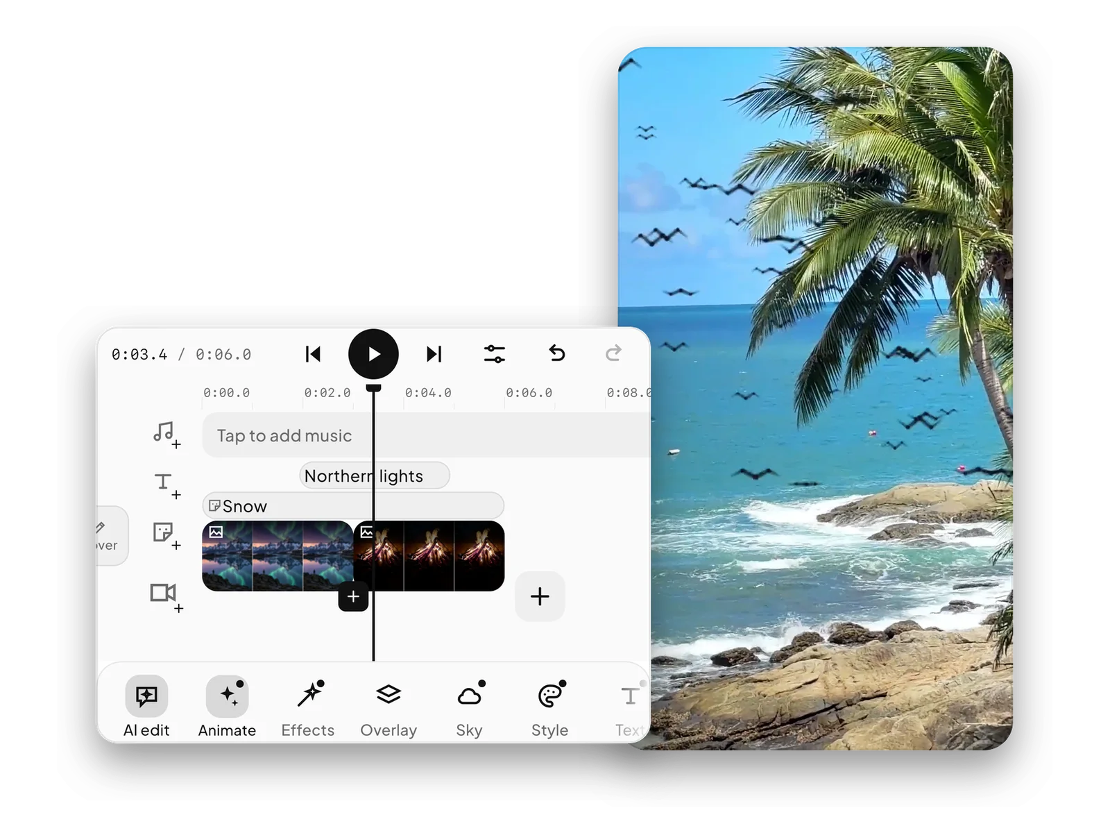 A template open in the editor.