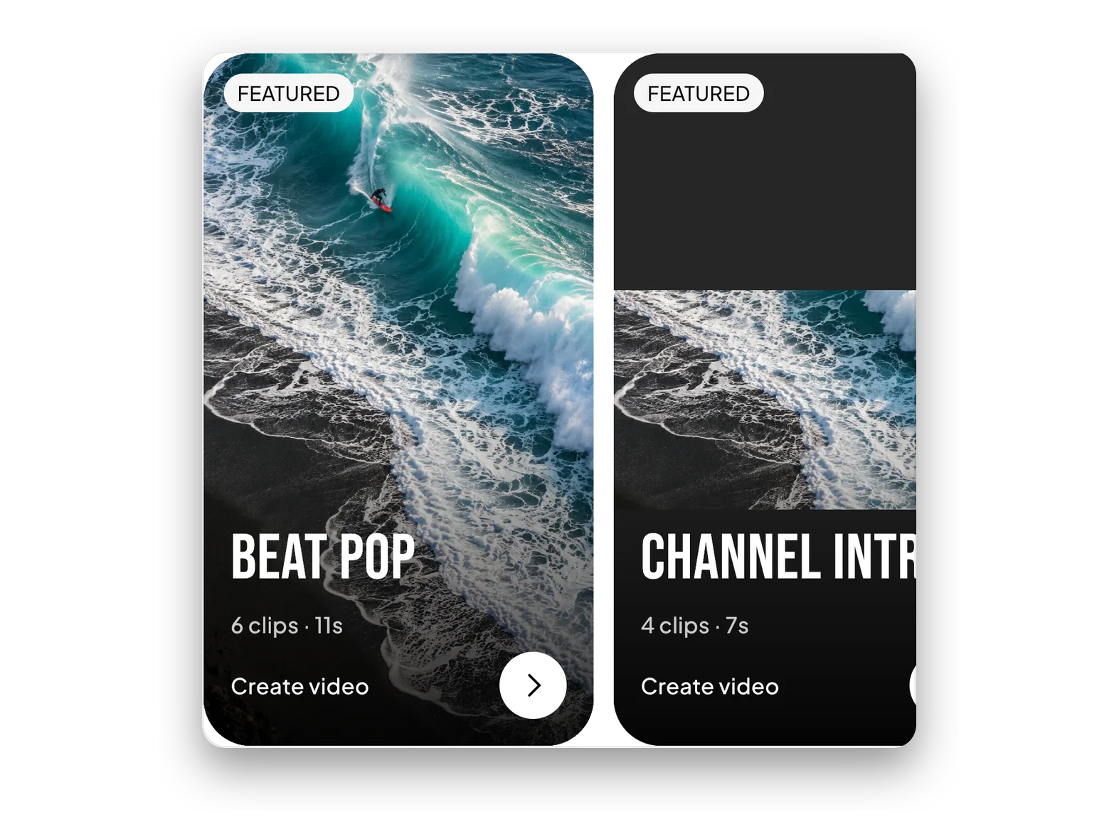 Shelves in Discover: All, Instagram Reels, YouTube Videos.